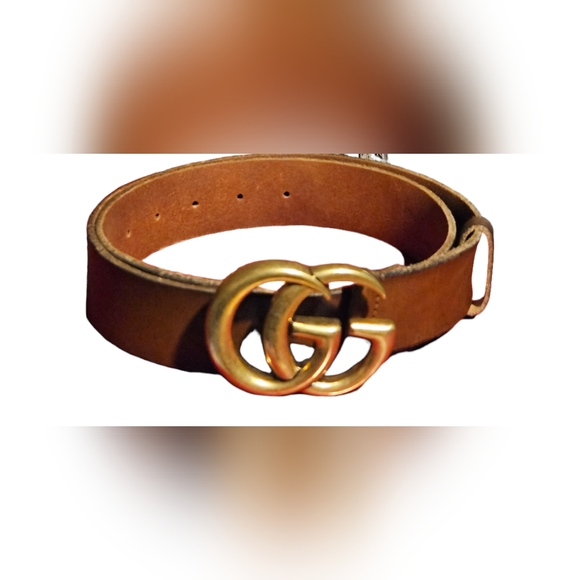 SOLD-Men's Gucci Brown Leather Belt Size 65/34 - Picture 10 of 10